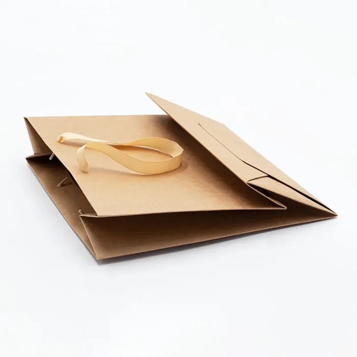A4 Kraft Paper Gift Bag with Handle - Image 3