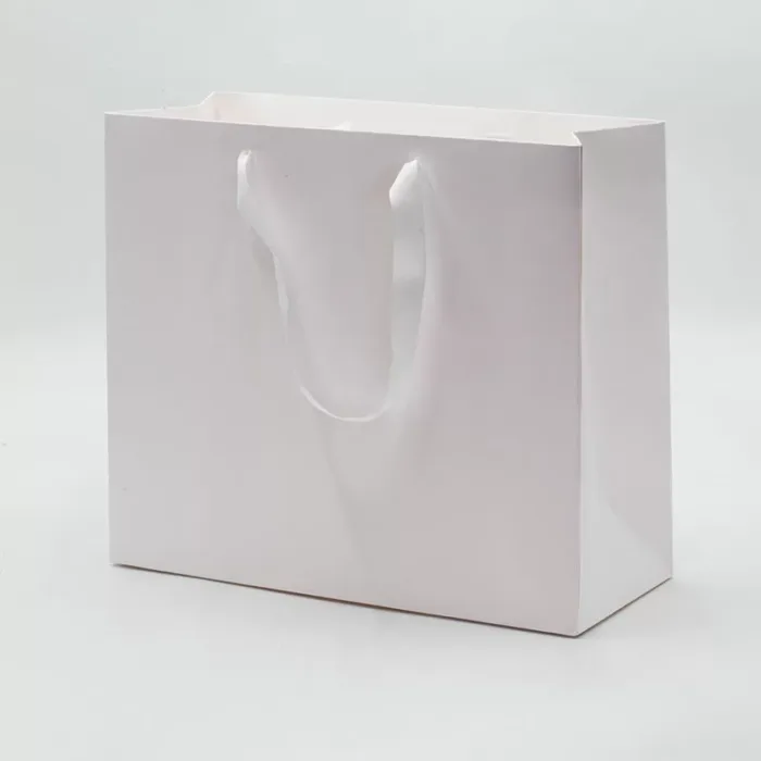 A4 White Paper Gift Bag with Handle