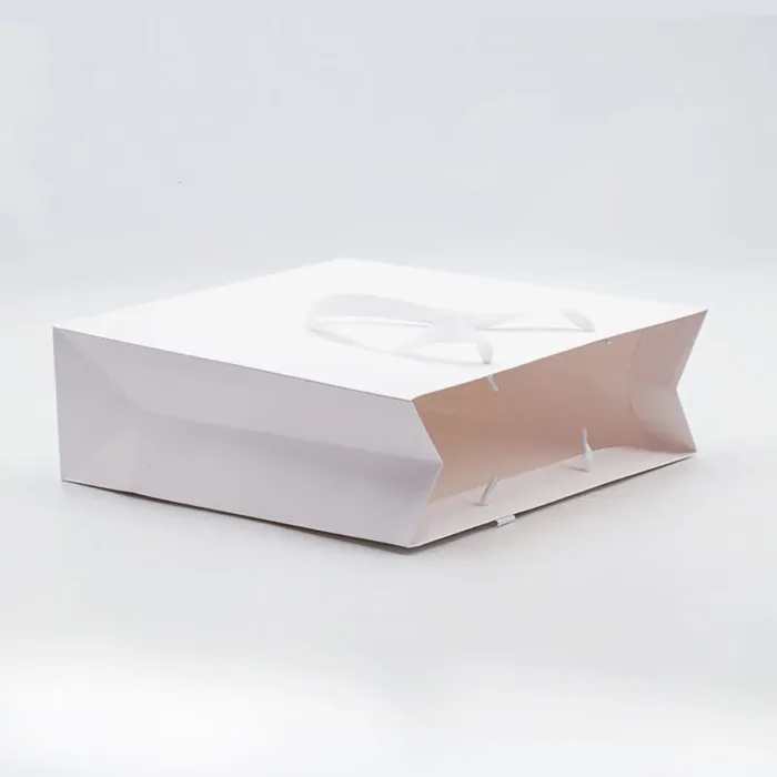 A3 White Paper Gift Bag with Handle - Image 3