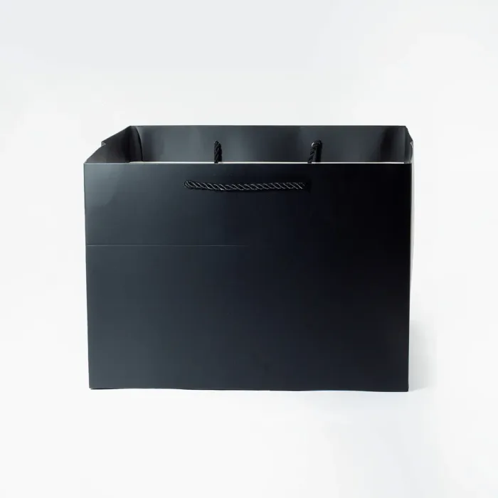 A4 Deep Black Gift Bag - Image 3