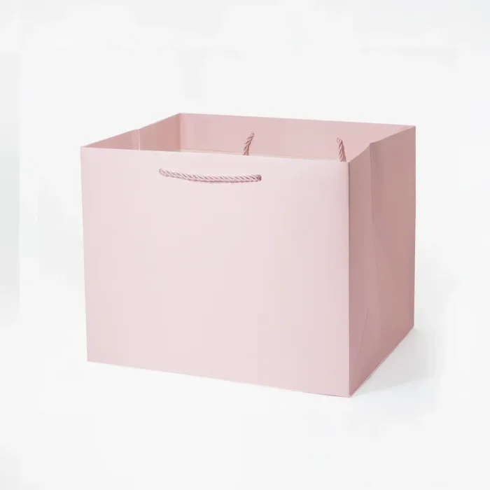 A4 Deep Pink Gift Bag - Image 2