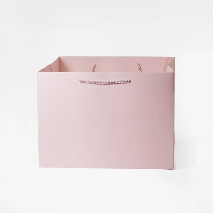 A4 Deep Pink Gift Bag - Image 3