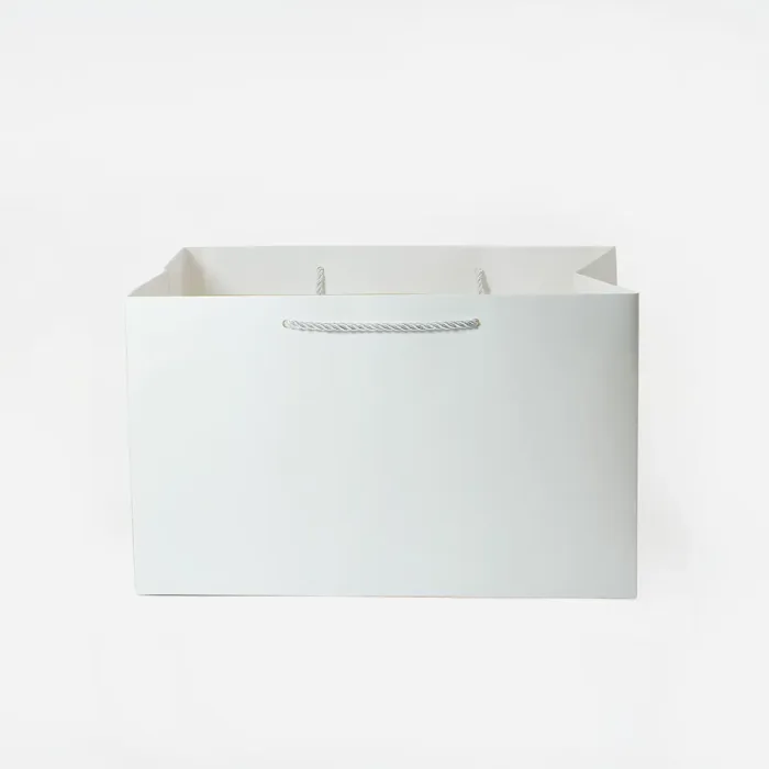 A4 Shallow White Gift Bag - Image 3