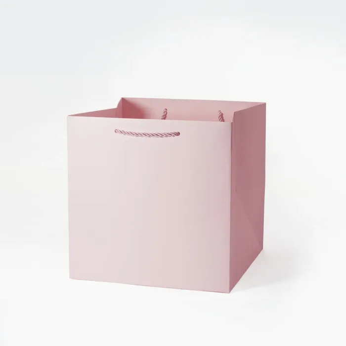 A5 Cube Pink Gift Bag