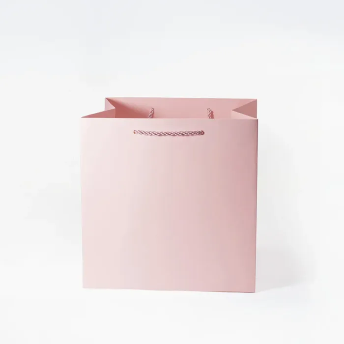 A5 Cube Pink Gift Bag - Image 2