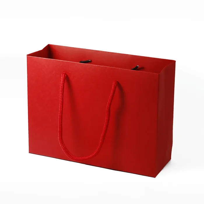 A6 Red Paper Gift Bag with Handle