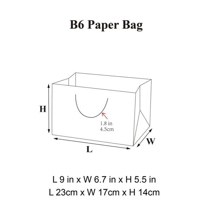 B6 Pink Gift Bag - Image 8