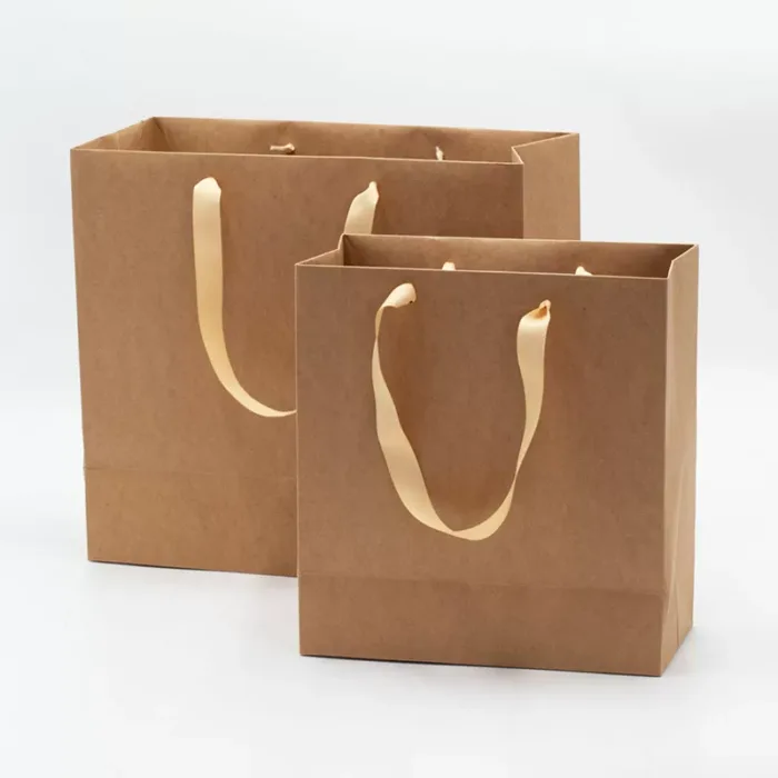 A4 Kraft Paper Gift Bag with Handle - Image 4