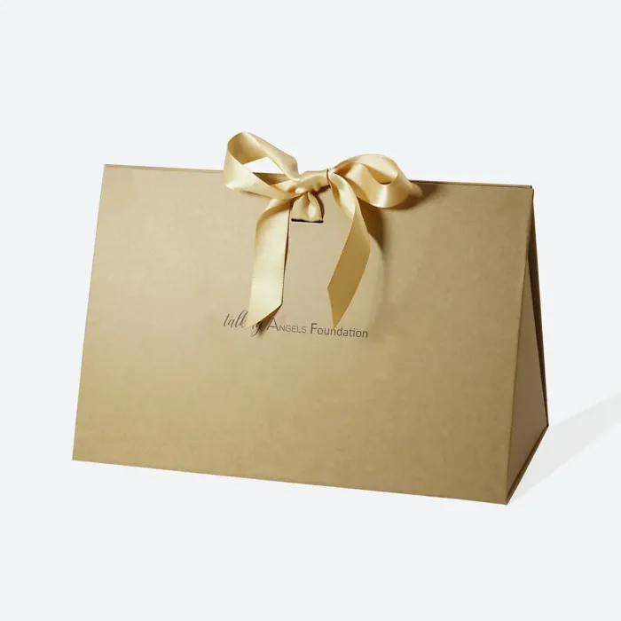 Large Kraft Triangle Shaped Gift Bag with Ribbon - Image 5