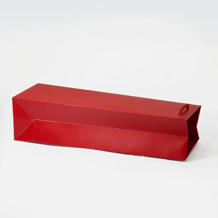 Red One Bottle Wine Gift Bag - Image 2