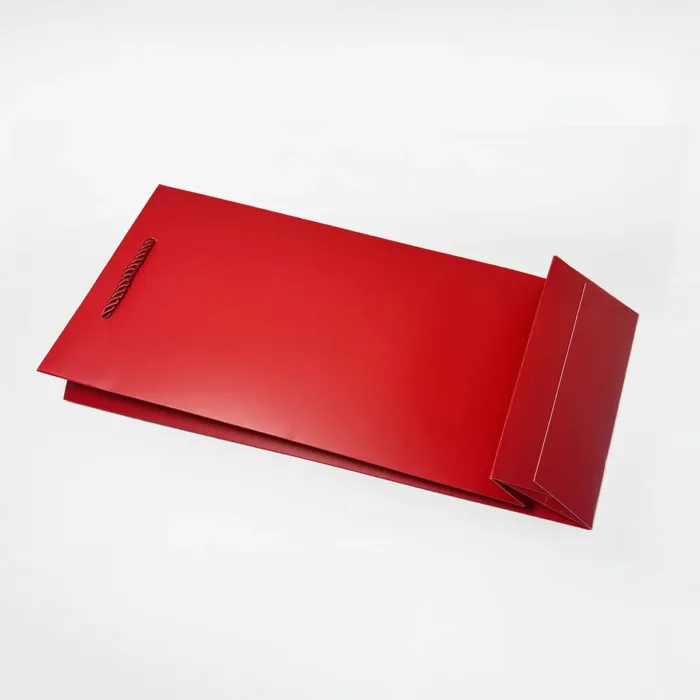 Red Two Bottles Wine Gift Bag - Image 5