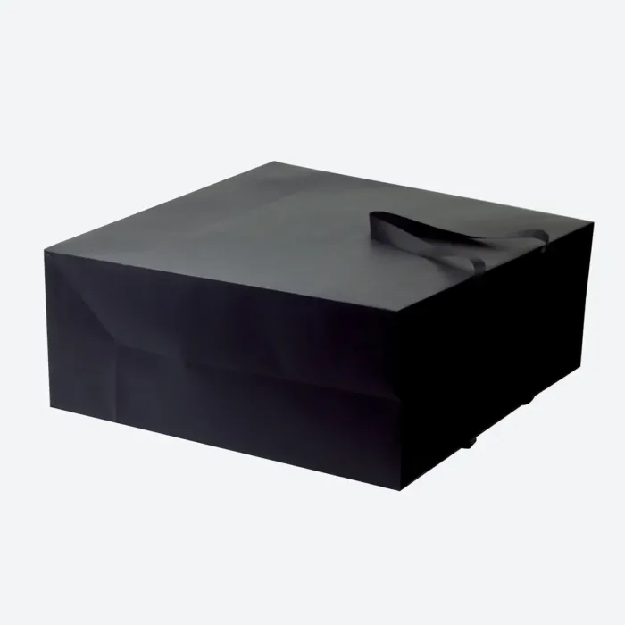 XXL Big Black Paper Gift Bag with Handle - Image 2