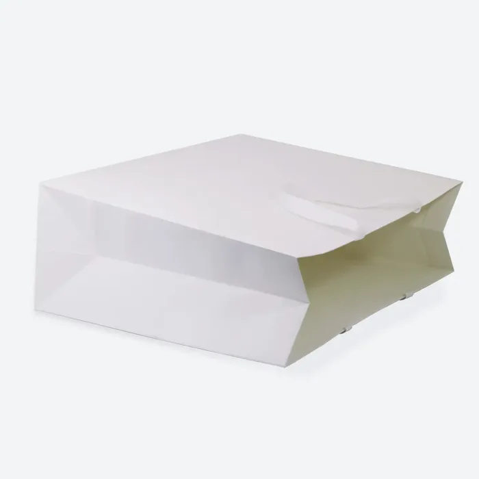 XXL Big White Paper Gift Bag with Handle - Image 2