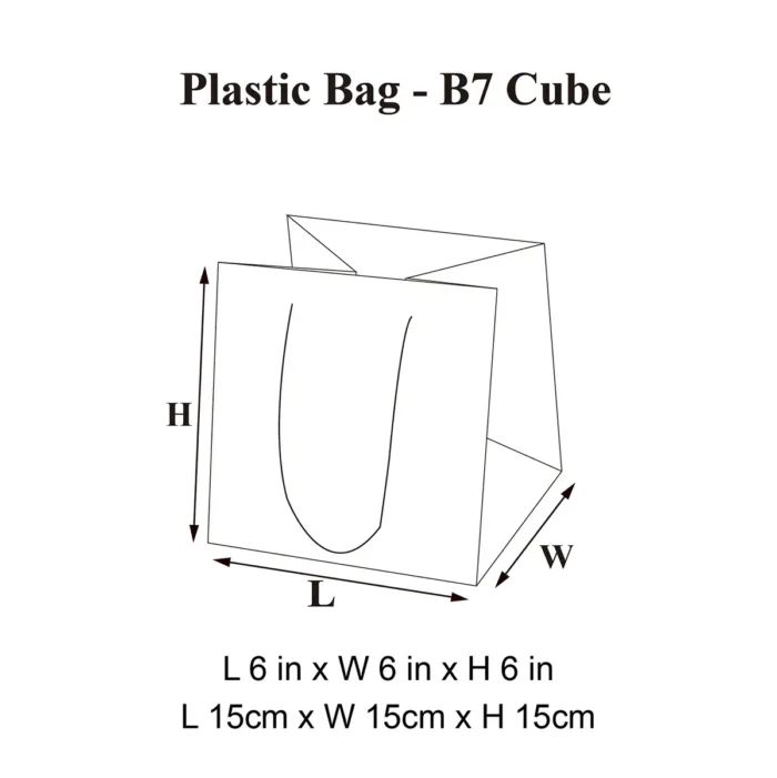 B7 Cube Plastic Bag - Image 3