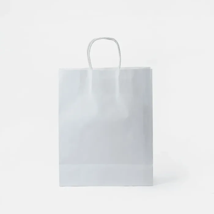 Large Portrait White Shopping Bag - Image 2