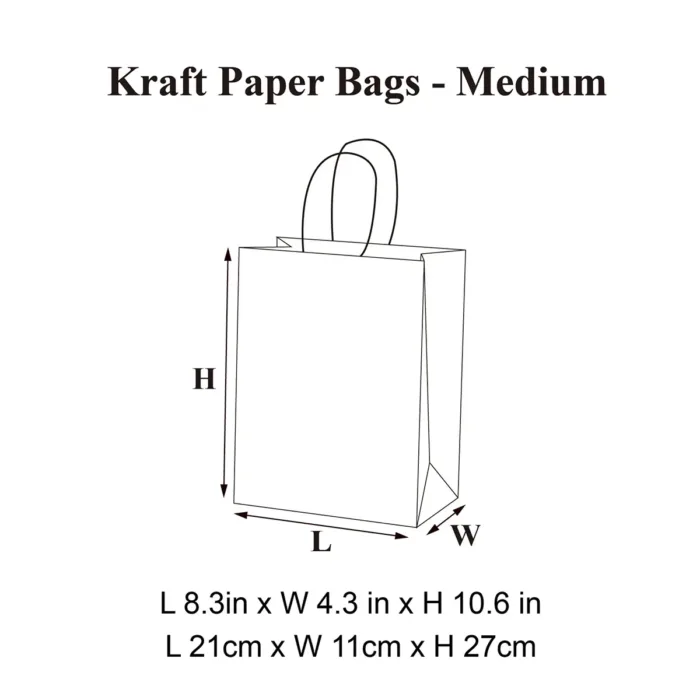 Medium Kraft Shopping Bag - Image 3
