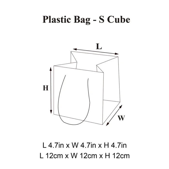 Small Cube Plastic Bag - Image 3