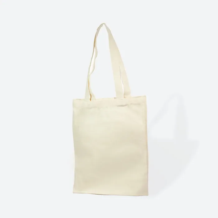 Small Ivory Canvas Cotton Tote Bag