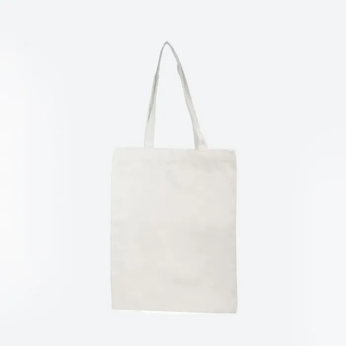 Small White Canvas Cotton Tote Bag - Image 3