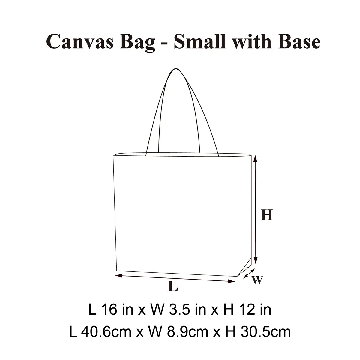 Small Ivory Canvas Cotton Tote Bag with Flat Base - Image 5