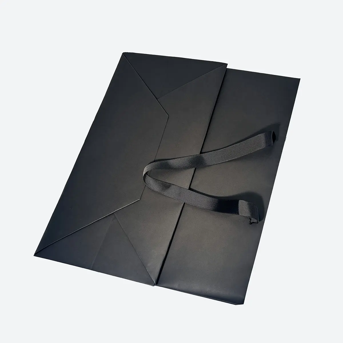 A3 Deep Black Paper Gift Bag with Handle - Image 3