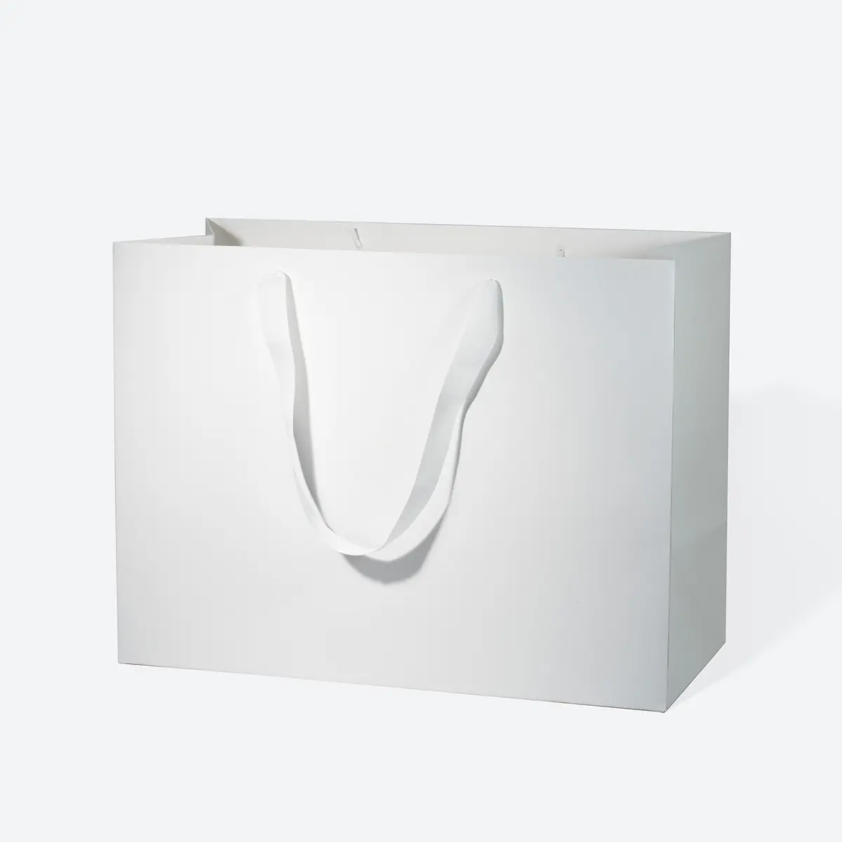A3 Deep White Paper Gift Bag with Handle