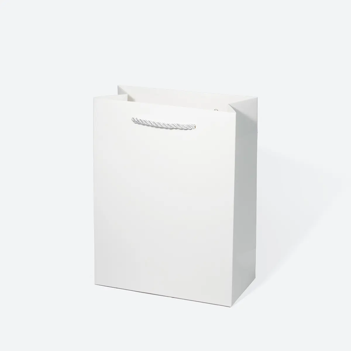 A6 Deep White Paper Gift Bag with Handle - Image 2