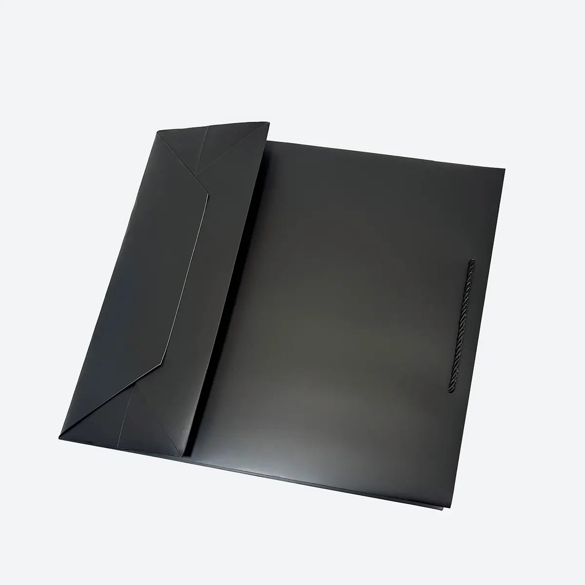 B4 Black Paper Gift Bag with Handle - Image 3