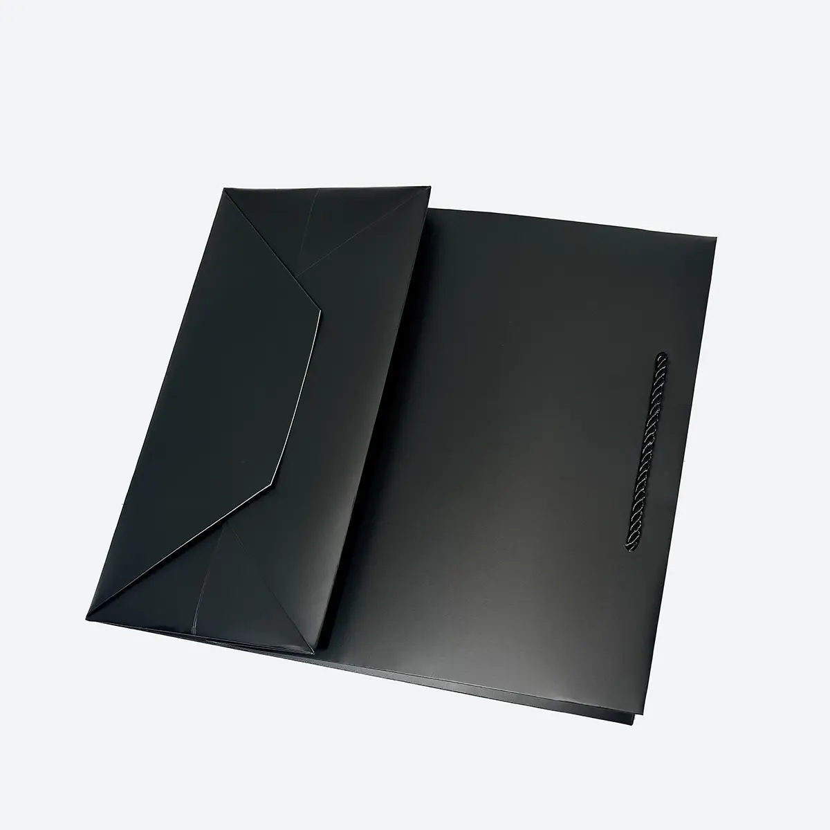 MA Black Paper Gift Bag with Handle - Image 3