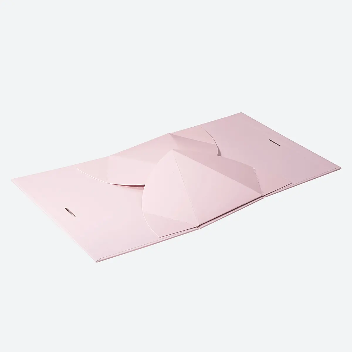 Small Pink Triangular Shaped Gift Bag with Ribbon - Image 5